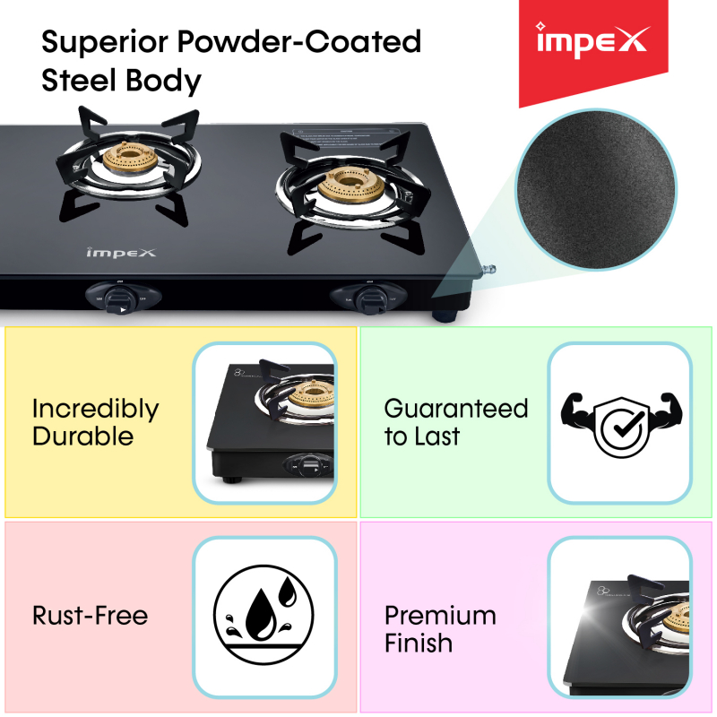 Glasstop Gas Stove ASPIRA 3B Elite