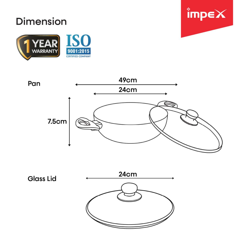 Pearl 2475 Kadai Pan