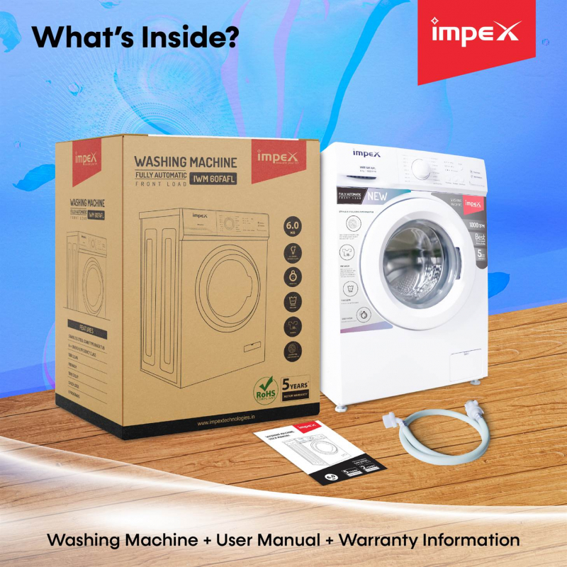 IWM60FAFL | 6Kg Fully Automatic Front Load Washing Machine