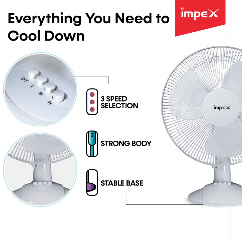 Breeze 2T | High-speed Electric Table Fan