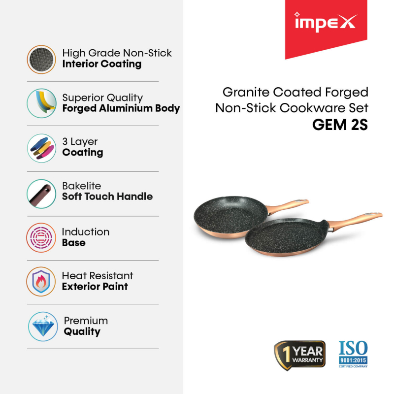 GEM-2S Induction Bottom Cookware Set