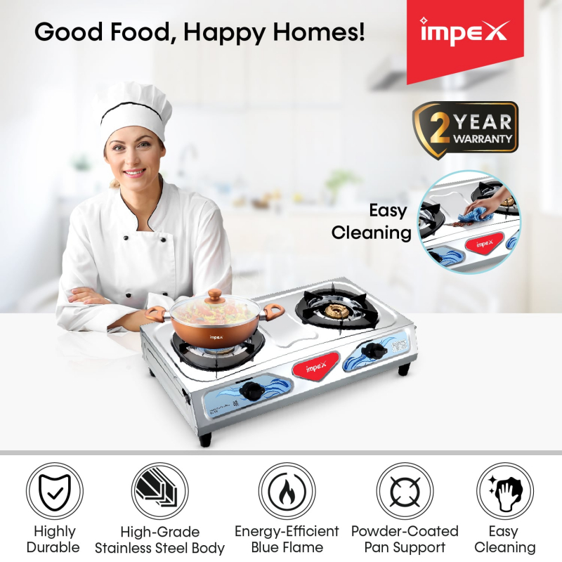 Stainless Steel Gas Stove IGS 12B