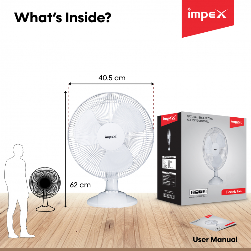 Breeze 2T | High-speed Electric Table Fan