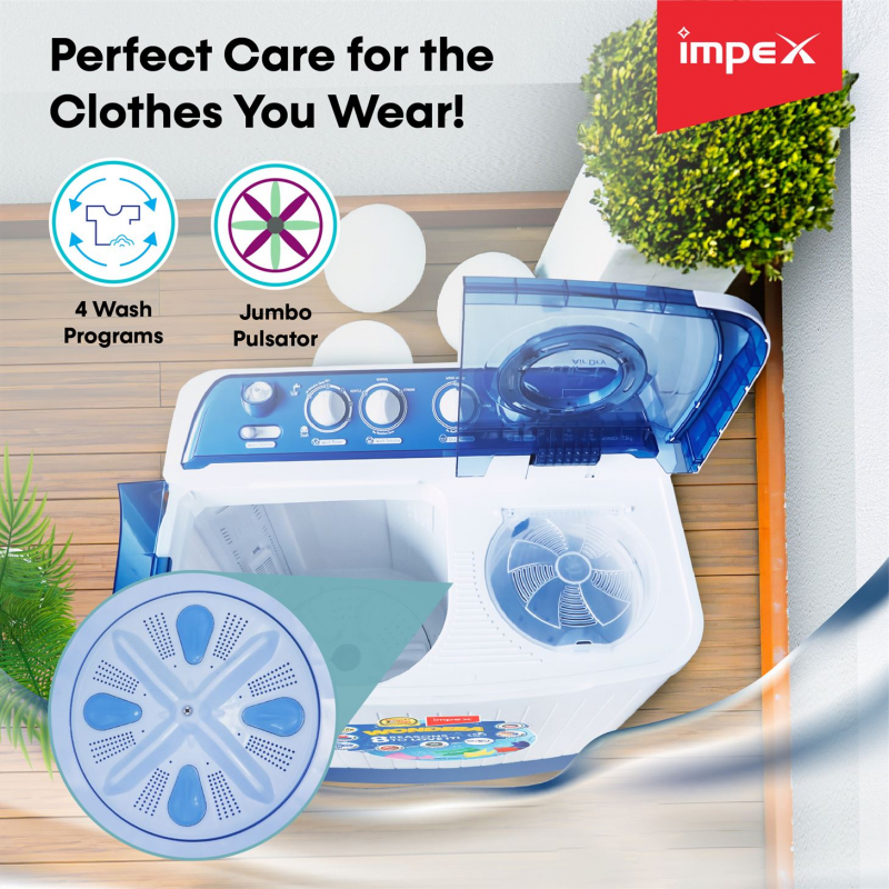 WONDERA WIZ 75SABL | Semi Automatic Top Load Washing Machine