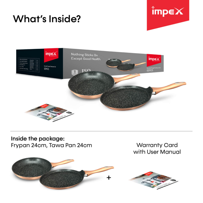 GEM-2S Induction Bottom Cookware Set