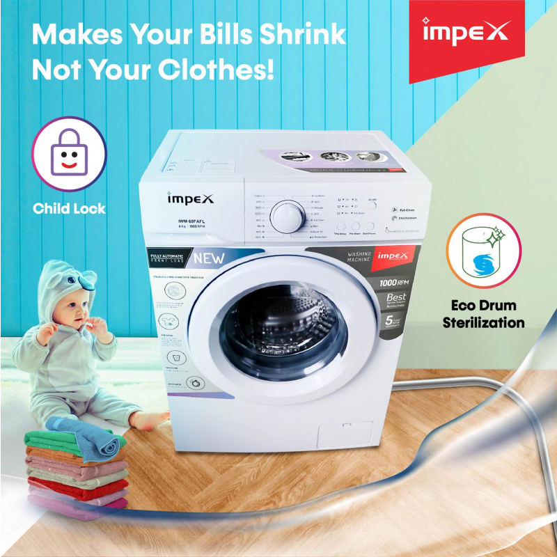 IWM60FAFL | 6Kg Fully Automatic Front Load Washing Machine