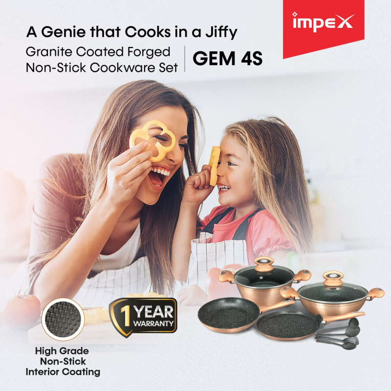 GEM 4S | 10 Pcs Forged Cookware Set