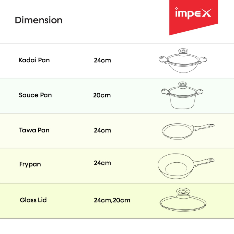 GEM 4S | 10 Pcs Forged Cookware Set