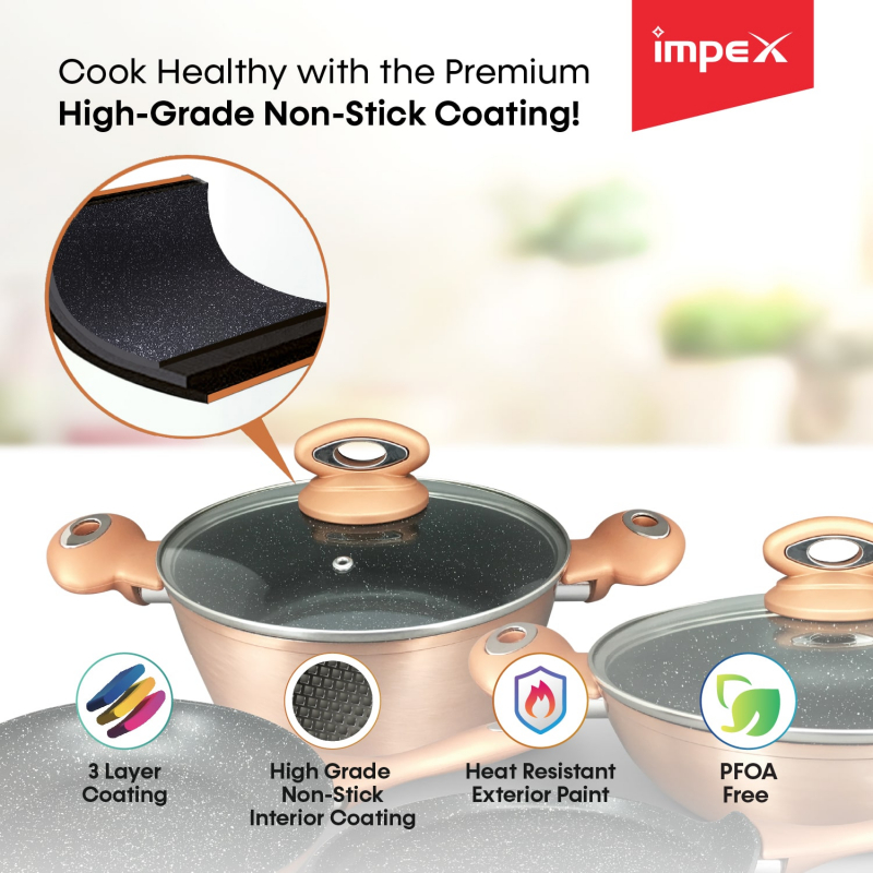 GEM 4S | 10 Pcs Forged Cookware Set