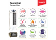 Twister Plus | Bladeless Tower Fan - White