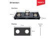Glasstop Gas Stove ASPIRA 3B Elite