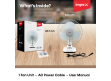 Breeze D3 | Solar & Electric Rechargeable Table Fan | DC Fan