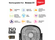 Breeze D1 | Rechargeable Table Fan with Built in Battery & LED Light