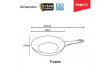GEM 2655 Forged Non Stick Fry Pan