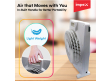 Breeze D4 | Solar Rechargeable Fan with Battery Backup & LED Light